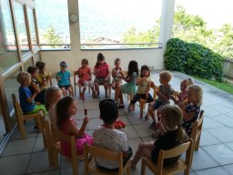 Sommerjause mit Eis und Melone im Kindergarten 2019